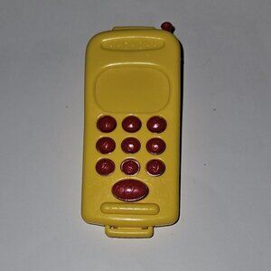 Tim Mee Toys Yellow Red Plastic Phone Replacement 4.75" Long Pretend Play